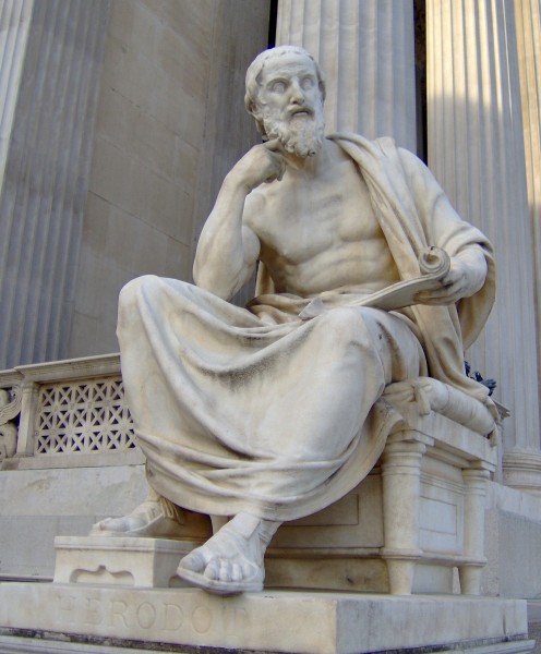 Herodotos socha Viedeň